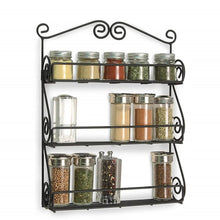 Big Wall Mounted Iron Wall Shelf with 3 Storage Racks for Kitchen, Pantry, Cabinet, Counter top or Free Standing, Rack Holder for Kitchen - dailyneed.life