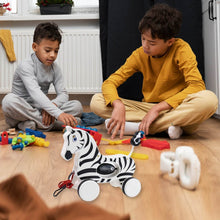 Zebra Pull Along Toy Baby Early Walking Pull Toy Rope Toy for Babies Walking Toy - dailyneed.life