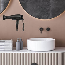 Hair Dryer Holder Wall Mounted Space Plastic Drill Blow Dryer Organizer Rack for Hair Tool Bedroom Bathroom - dailyneed.life