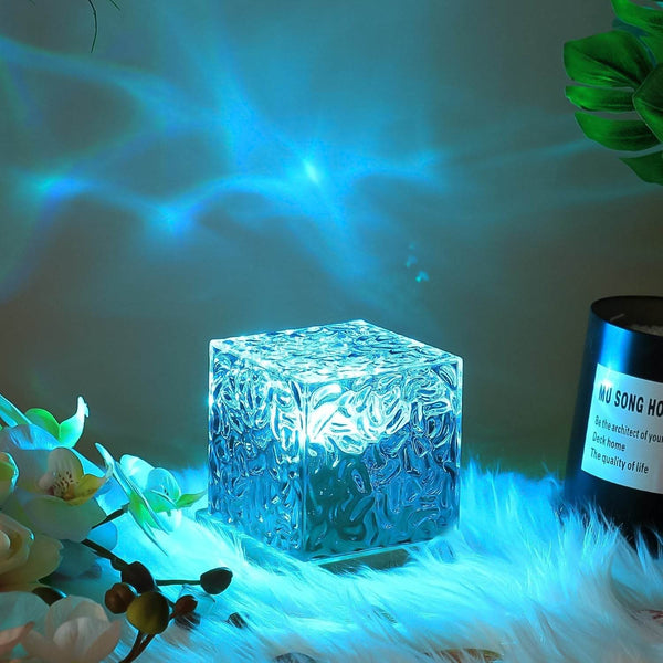 Ocean Wave Projector Lamp, 3D Water Wave LED Night Light, Water Ripple Night Lamp With Remote - dailyneed.life