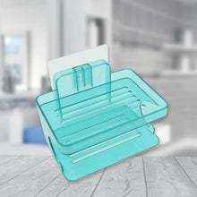 Wall Mounted 2 Layer Soap Holder with Hook Self Adhesive Double Layer Plastic Soap Dish with Hook for Bathroom Kitchen Sink and Wash Basin (2 Layer 1 Pc) - dailyneed.life