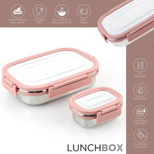 Premium Stainless Steel Leak Proof Air Tight Lunch Boxes (900ML+200ML Approx / 2 Pc Set) - dailyneed.life