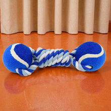 Durable Cotton Rope Dog Toy Two-Way Ball Design (1 Pc) - dailyneed.life