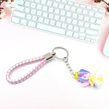 Cute Keychain With Card Gift - Keychain Accessories Key Chain Backpack Charms Car Keys Keychain for Kids Girls, Unicorn Toy and Charm Key- Chain for Bag / Door Key- Ring / car Key- Ring / Party Favor (Mix Color & Design 1 Pc ) - dailyneed.life