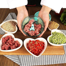 6 BLADE 2IN1 MANUAL FOOD CHOPPER, COMPACT & POWERFUL HAND HELD VEGETABLE CHOPPER (1000Ml) - dailyneed.life