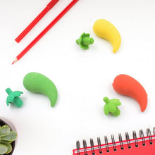 3D Fancy Colorful Chili Shape Erasers – Mini Novelty Eraser Set (3 Pc) - dailyneed.life