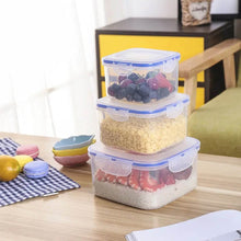 Kitchen Storage Container Set with Food Grade Plastic and Air Seal Lock Lid for Storage of Grocery, Spices, Dry fruits Use For Home, Office, Restaurant, Canteens (3 Piece Set) - dailyneed.life