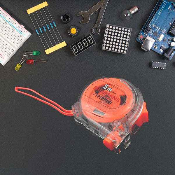 5 Meter Measuring Tape with Press Release Locking System, Measuring Tape with Transparent Gripper for Engineering/Hight/Decoration Measurement - dailyneed.life