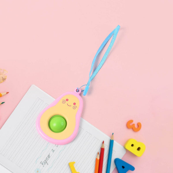 Cute Avocado-Shaped Mini Push Pop Keychain Toy with Strap (1 Pc) - dailyneed.life