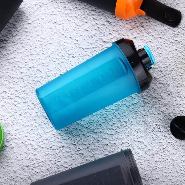 700ml Protein Shaker Bottle with Powder Storage 3-Compartment Gym Shake - dailyneed.life
