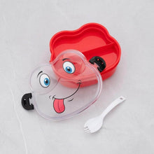 Double Layer Froggy Shape Lunch Box with Spoon (1 Pc / Mix Color) - dailyneed.life