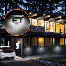 6 LED Solar Powered Wall Mount Fence Light with Honeycomb Shade Design (2 Pc Set) - dailyneed.life