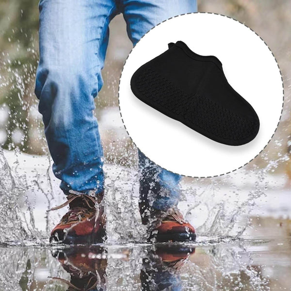 Non-Slip Silicone Rain Reusable Anti skid Waterproof Fordable Boot Shoe Cover (Small Size / 1 Pair / Mix Color) - dailyneed.life