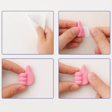 Pink Multifunctional Multi functional Hand Shape Wall Clip Hanger Keys Cable Holder - dailyneed.life