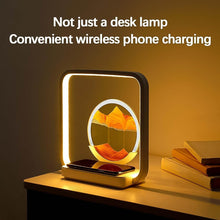 13477 3D Wireless Charging LED Light USB Quicksand Painting Lamp for Bedroom - dailyneed.life