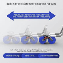 Abdominal Roller Wheel, Automatic Rebound Sponge Handle, Double Wheel Abdominal Roller, Non-Slip Timer Function with Elbow Support for Exercises for Body Fitness Strength Training Home Gym - dailyneed.life