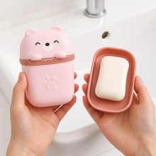 Cute Bear Shaped Soap Case ,Sabudani (1 Pc) - dailyneed.life