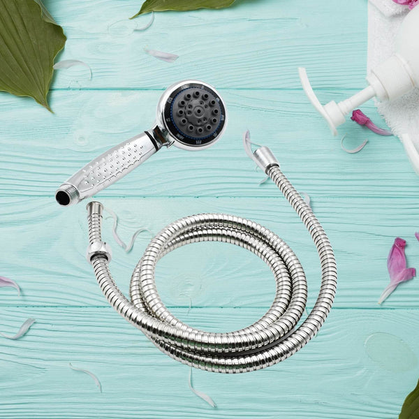 Shower Head and Stainless Steel Hose Multi-Function Plastic High Pressure Shower Spray for Bathroom - dailyneed.life