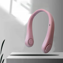 Portable Neck Fan: Holiday Hands Free Bladeless Neck Fan, 360° Cooling Hanging Fan, USB Rechargeable Personal Neck Fan, Wearable Neck Fan Suitable for Traveling - dailyneed.life