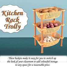 Multipurpose Plastic Storage Rack Organiser, Diwali - 3 pcs - dailyneed.life