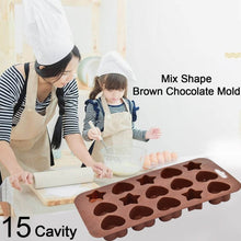 Silicone Food Grade Reusable Non-Stick Multi Shape 15 Cavity Chocolate Mold, Diwali - dailyneed.life