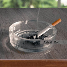 Glass Classic Crystal Quality Cigar Cigarette Ashtray Round Tabletop for Home Office Indoor Outdoor Home Decor - dailyneed.life