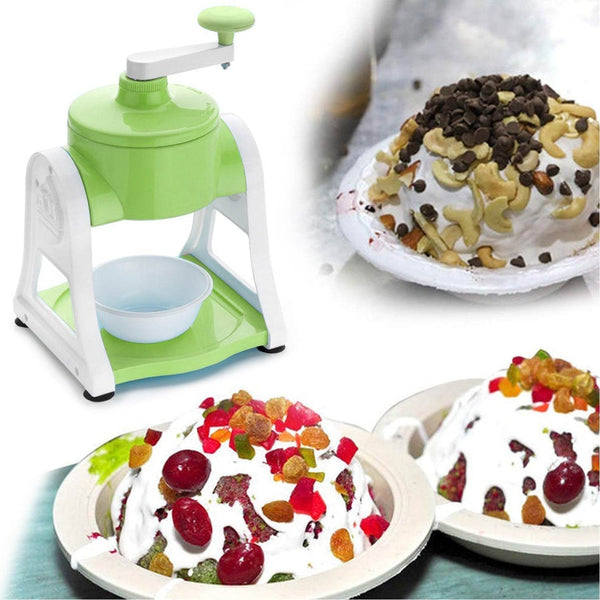 Ice Gola Maker Ice Snow Maker Machine | Ice Crusher | Indoor Outdoor Manual With Steel Blade & Antislip Grip - dailyneed.life