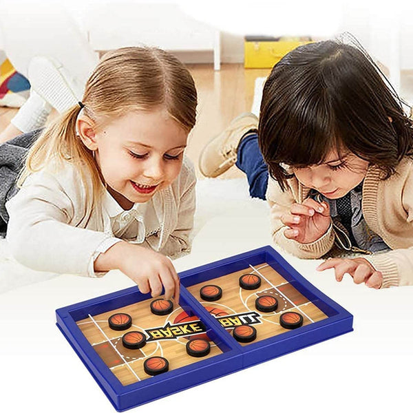 Fast Sling Basketball Puck Game Paced Table Desktop Battle Ice Hockey Game for Adults and Kids Parent-Child Winner Board Games Interactive Toy, Desktop Table Game - dailyneed.life