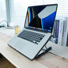 Laptop Cooler Cooling Pad with 2 Quiet Led Fans, Dual USB Ports, Portable Ultra Slim USB Powered 7 Heights Adjustable Laptop Stand for Gaming Laptop - dailyneed.life