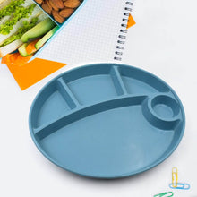 Plastic Food Plates / Biodegradable 5 Compartment Plate With Spoon for Food Snacks / Nuts / Desserts Plates for Kids, Reusable Plates for Outdoor, Camping, BPA-free (1 Pc) - dailyneed.life