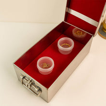 Premium Stainless Steel Velvet Lined Jewellery Storage Box with Lock and Red Interior - dailyneed.life
