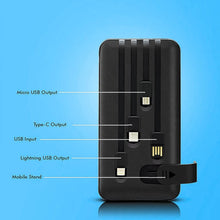 10000mAh, 12W Fast Charging Power Bank with built 4 in 1 USB with Mobile Holder (1 Pc) - dailyneed.life