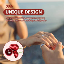 Plastic Red Rose Couple Rings Box-Fancy Rings Box (No Rings Included / 1 pc) - dailyneed.life
