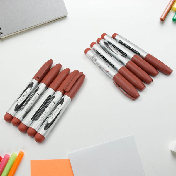 10Pc Marron Marker Permanent (10 Pc Set) - dailyneed.life