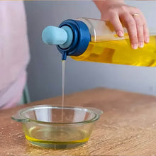 2 in 1 Transparent oilar dispenser with Silicone Oil Dropper Nozzle (1 Pc / With Brush / 1 Ltr.) - dailyneed.life