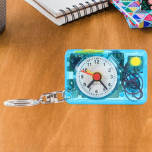 Mini Alarm Clock Keychain – 1PC Portable Quartz Analog Clock Key Ring - dailyneed.life