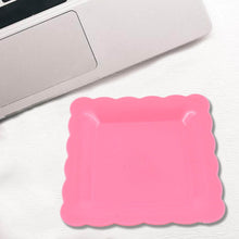 Square Plastic Dinner Plate Snacks / Breakfast, Restaurant Serving Trays Home School Coffee Hotel Kitchen Office (8 Pcs Set) - dailyneed.life