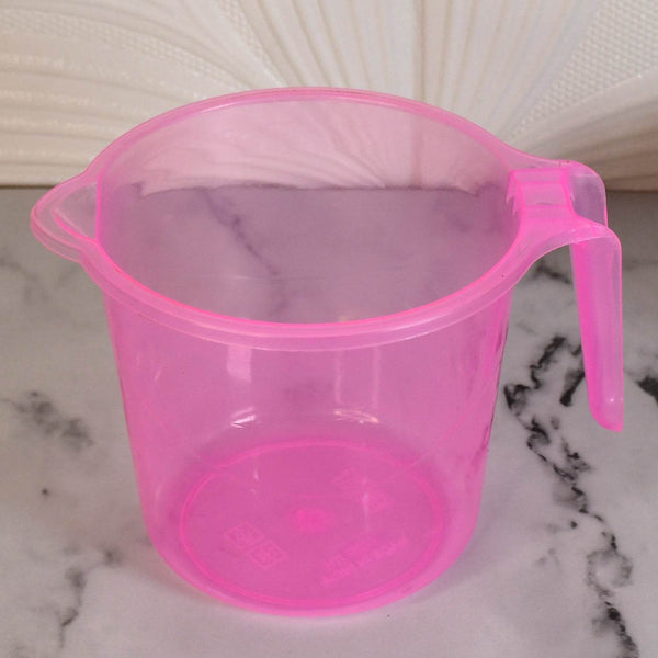 Plastic Round Transparent Bath Water Mug (1 Pc / 1200 ML / Mix Color) - dailyneed.life