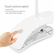 Desk Lamp Adjustable Gooseneck USB Rechargeable 3 modes of Lighting, Reading Lamp for Dorm White, Study Desk lamp Suitable for Girls College Bedroom Reading - dailyneed.life