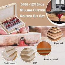 12 / 15pcs Milling Cutter Router Bit Set - dailyneed.life