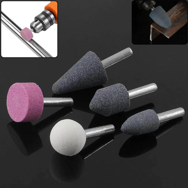 '-5 Pcs Shank Abrasive Mounted Stone (Multicolour) - dailyneed.life