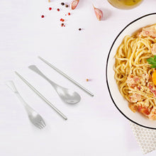 Picnic Dinner Spoon Fork Chopsticks Cutlery Tablewares Set Traveling Spoon Set High Quality Cutlery Set (4 PC / 1 Set ) - dailyneed.life