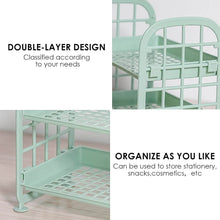 2Layer Foldable Plastic Small Storage Shelf / Rack (1 Pc / Mix Color) - dailyneed.life