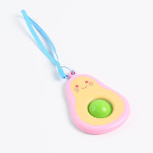 Cute Avocado-Shaped Mini Push Pop Keychain Toy with Strap (1 Pc) - dailyneed.life