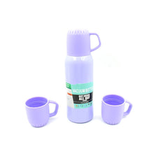 Vacuum Flask Set – Stainless Steel Thermos with 3 Cups, Approx 500ml - dailyneed.life