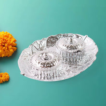 Leaf Shape Special Puja Thali (1 Pc / Mix Design) - dailyneed.life