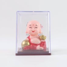 Solar Power Moving Head Buddha Statue Car Ornament (1 Pc / Mix Color) - dailyneed.life