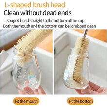 Bottle Brush with Curved Head Long Handle Washing Brush for Baby Bottles Jugs for Teapots, Sports Water Bottles, Coffee Pots, Juice Jars - dailyneed.life