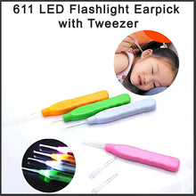 Pink LED Flashlight Earpick with Tweezer (1 Pc) - dailyneed.life