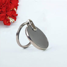 Sleek Black Round Metal Keychain (1 Pc) - dailyneed.life